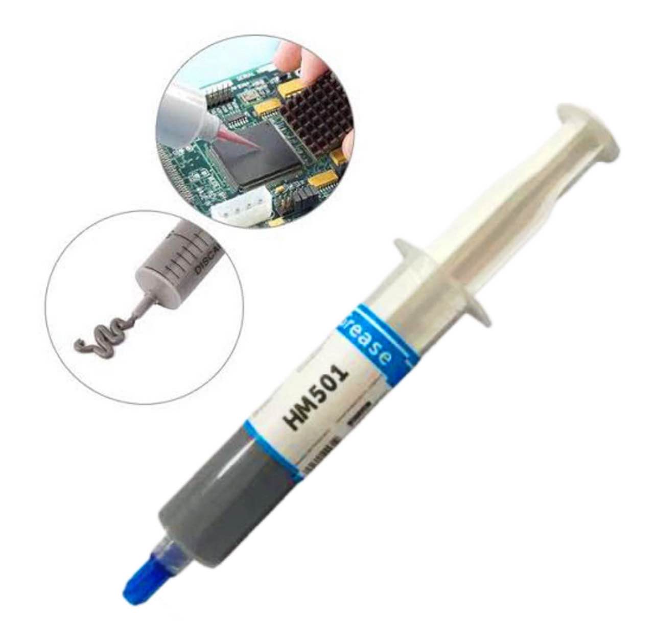 High Quality Big Syring Thermal Paste Heat Sinks (1pcs) 15g / 25g (Grease) Tube - Gray - CPU Chipset Heatsink Paste Conductive Compound ABS Material (HM-501 / HY-510)