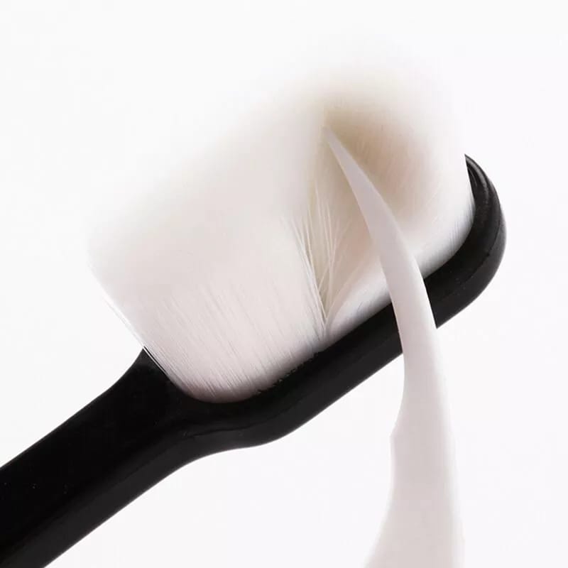 Ultra Fine Soft Toothbrush Nano Bristle Adult Tooth Brush Teeth Deep Cleaning Dental Oral Care Antibacterial Gum Health Hygiene Super Micro Toothbrushes For Sensitive Gums Fiber Thin Hair Whitening Superfine Thick Wave Bristled Cleansing