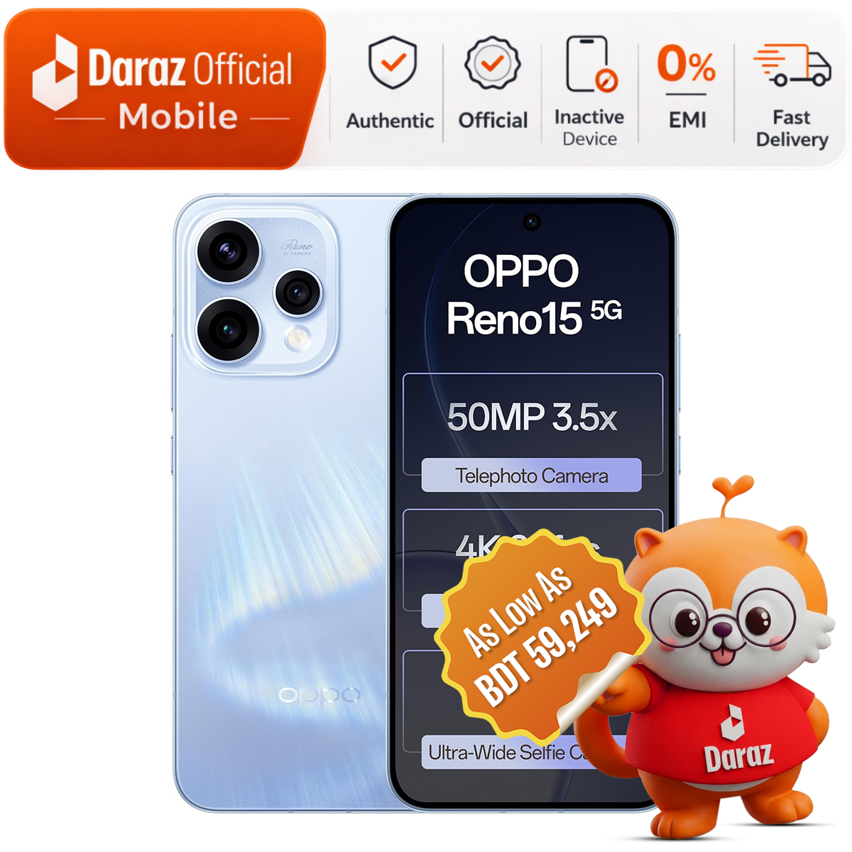 OPPO Reno 15F 5G 8GB/256GB | Official