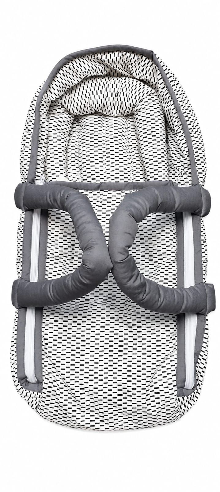 Jack & Jill Carry Crib - Best Quality Latest Design Newborn Baby Hand Carry Cot with Handles for Carrying - Portable Baby Bed Sleeping Bag Baby Bistar Gaddi Sleeping Bag Bed