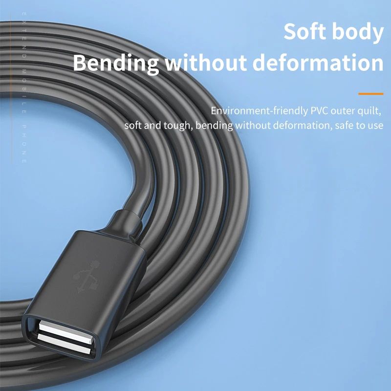 USB Extension Cable Male to Female 1.5 Meter USB 3.0 High-Speed Data Extender Cord for Smart TV, PS4, Xbox, Laptop, Desktop, HDD, SSD, PC – Fast Charging & Data Transfer Wire