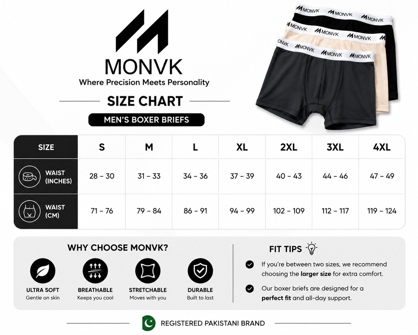 Underwear boxer for Men (pack of 3) with cotton lycra premium quality materials very comfortable wearing through out year breathable and soft fabric