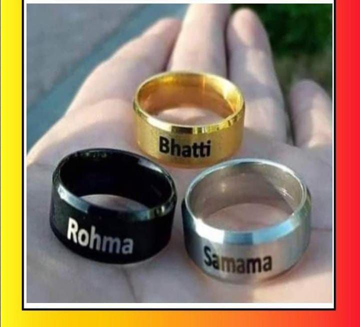 Customize Rings With box Customize your name on Rings | Daraz.pk