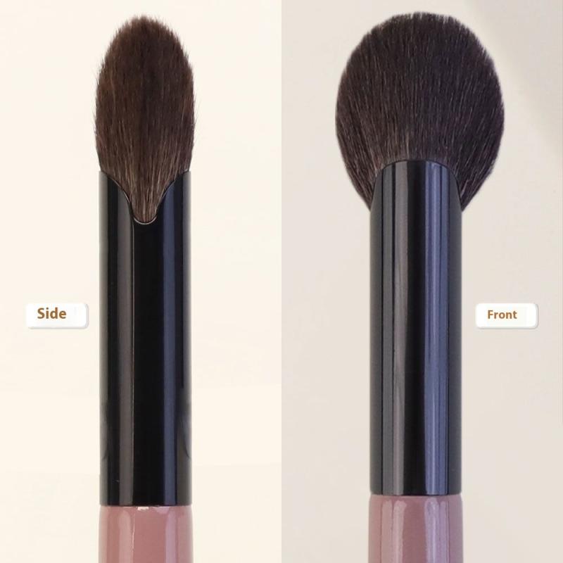 Small Fan-Shaped Blush Brush Precision Application For Powder Cream Liquid Makeup Tool