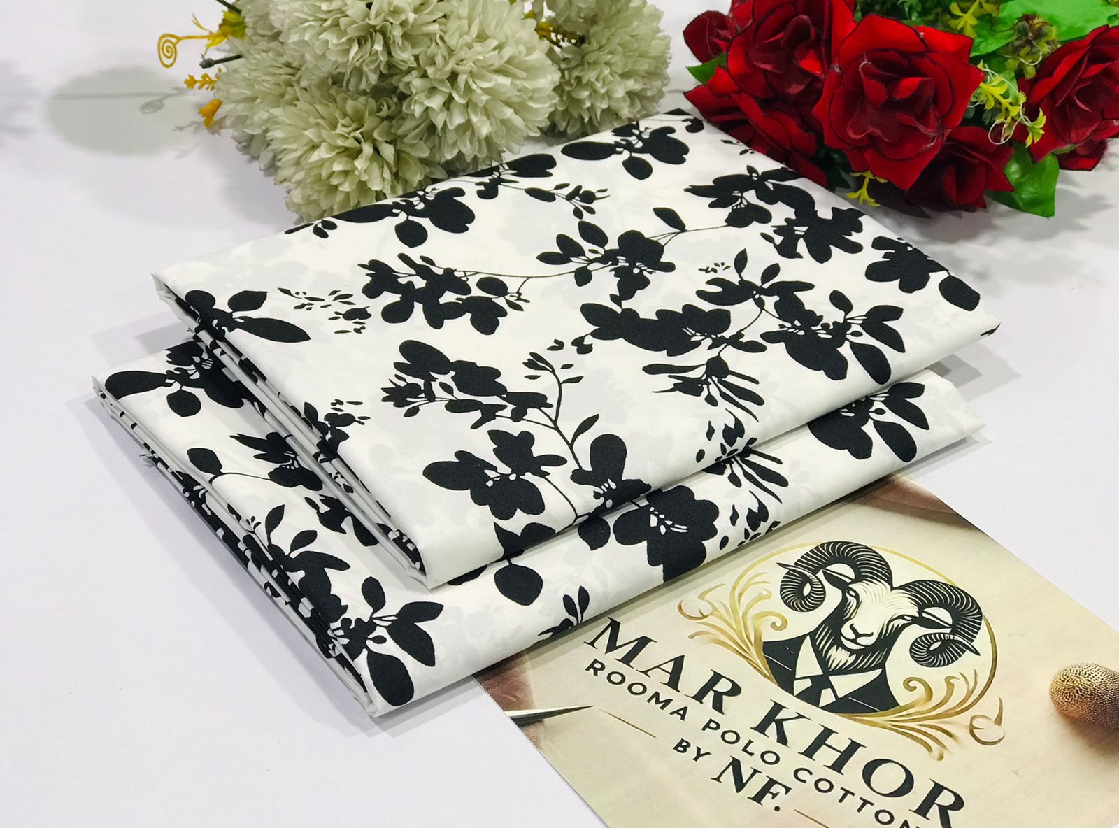 Kamal Trader Unstitched Summer Cotton 2-Piece Suit for Women – Printed Shirt & Trouser | Soft Summer Wear | Daily & Casual Dress 2025