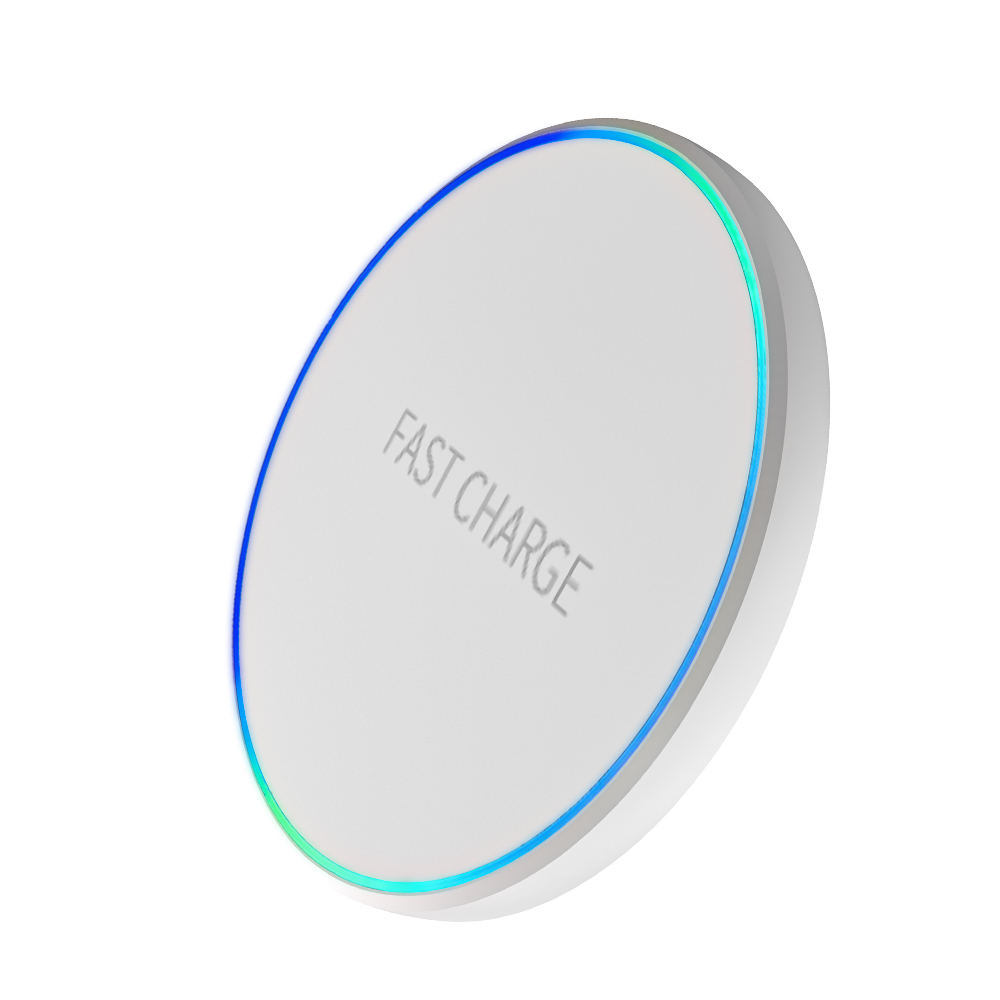 Mini Fast Wireless Charger Pad For iPhone 17 16 15 14 13 11 Pro Max Induction LED Light Charging Station For