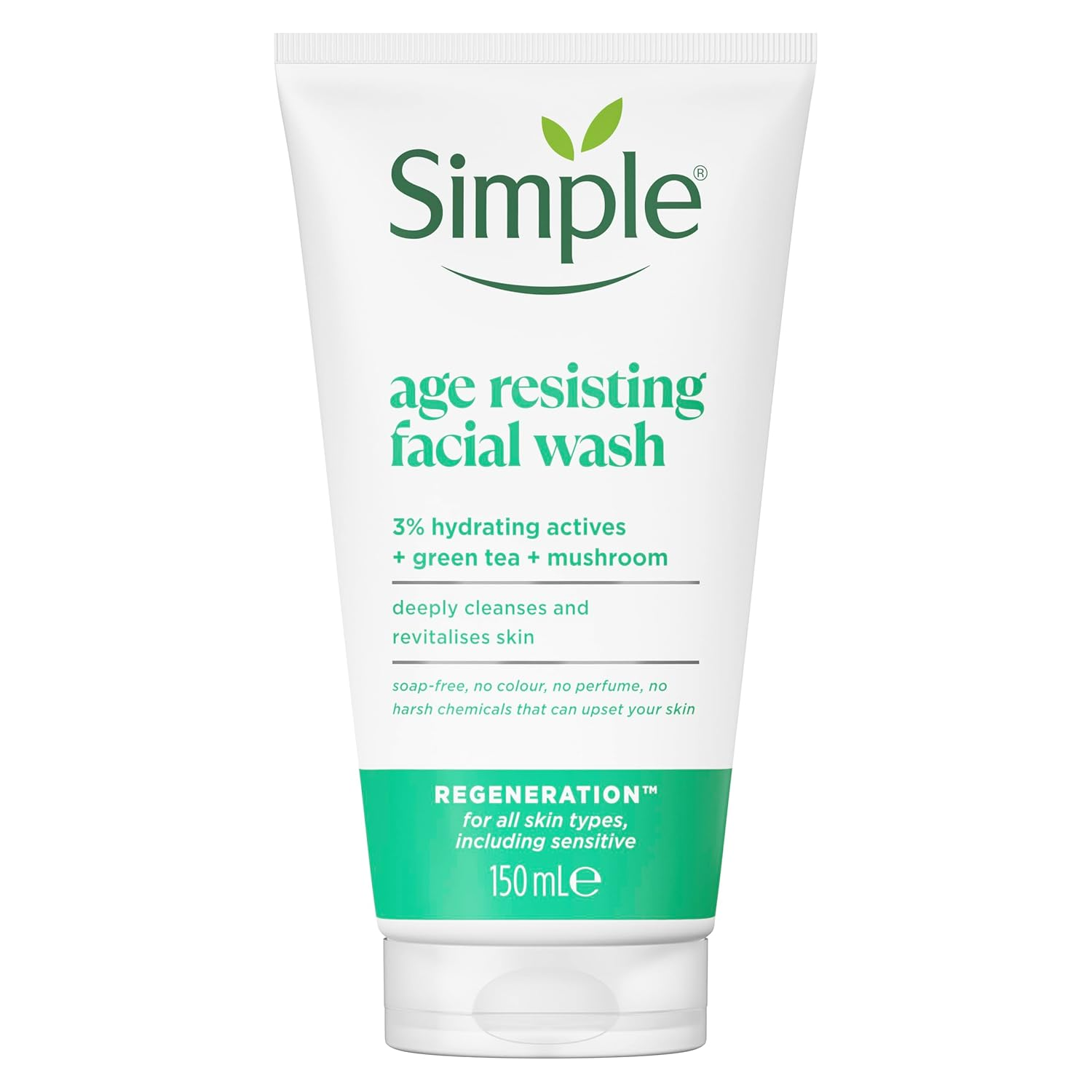 Simple Regeneration Age Resisting Facial Wash | Facial Cleansing Care | 150ml