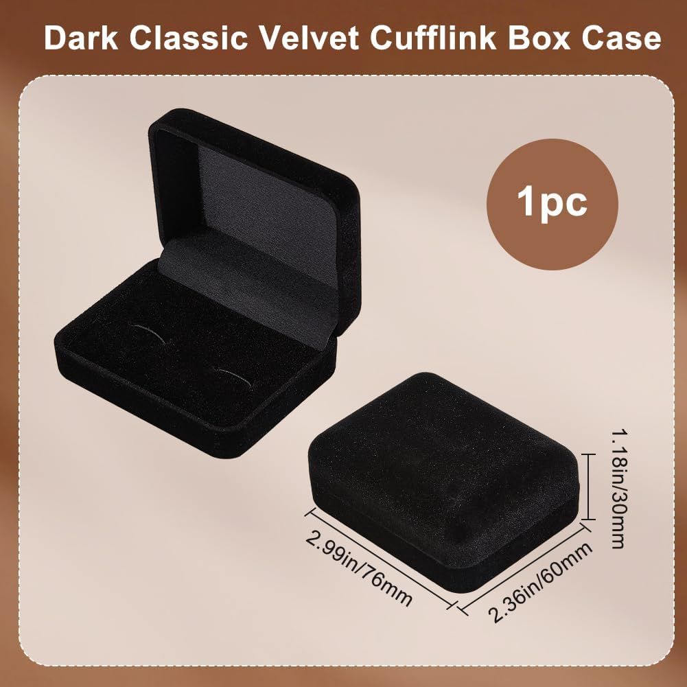 Cufflinks Storage Box | High Quality Cufflinks Storage Gift Case | Safe Your Cufflinks in a Best Quality Soft Cloth Material Box (1 Pcs)