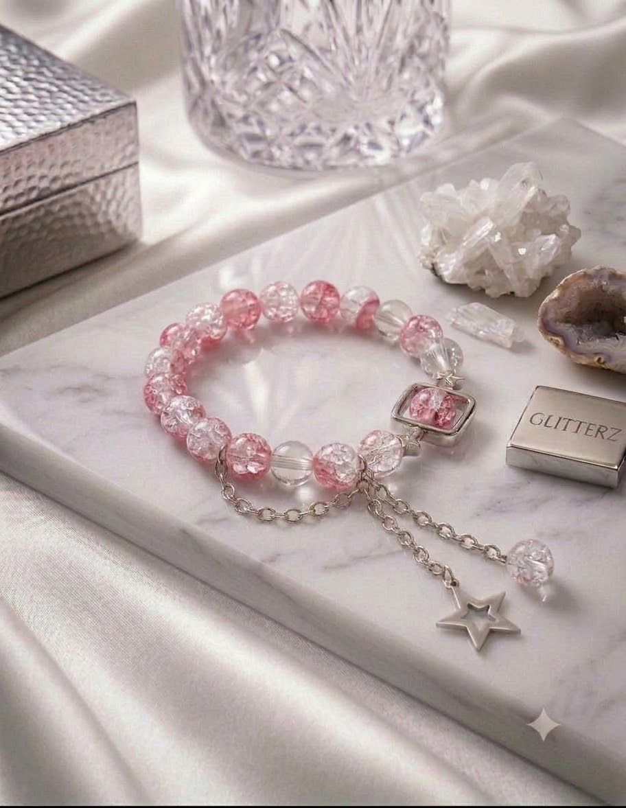 Luxury Handcrafted princess star charms Bracelet,Elegant Minimalist Jewelry for Women & Girls,Aesthetic korean Jewelry,Party Wear Bracelet,Charm Bracelet,Handcrafted adjustable Bracelet for Girls,Galaxy Bracelet,Trending Accessories,Gift for minimalists,