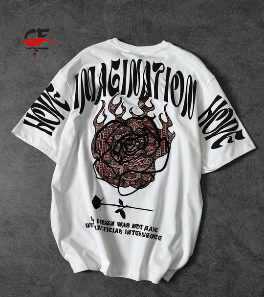 New stylish imagination printed osm drop shoulder tshirt for men soft and comfortable febric