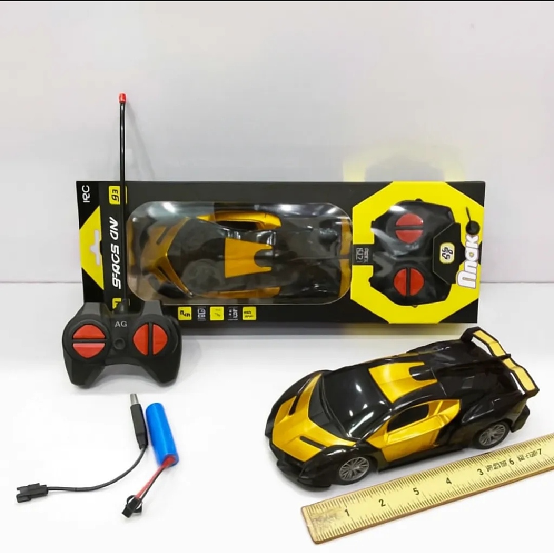 Rechargeable / Cell Operated High-Speed RC Car for Kids Fast Remote Control Racing Car with LED Lights | USB Chargeable Toy Vehicle for Boys & Girls | Durable, Indoor & Outdoor Fun - Ideal Gift for Children