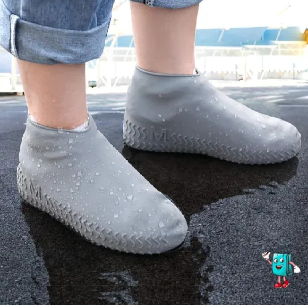 Silicone Non-Slip Rain Boot Shoe Cover | Waterproof & Reusable Shoe Protector | Anti-Slip Elastic Shoes Rain Cover for Men & Women | Perfect for Rainy Season & Travel