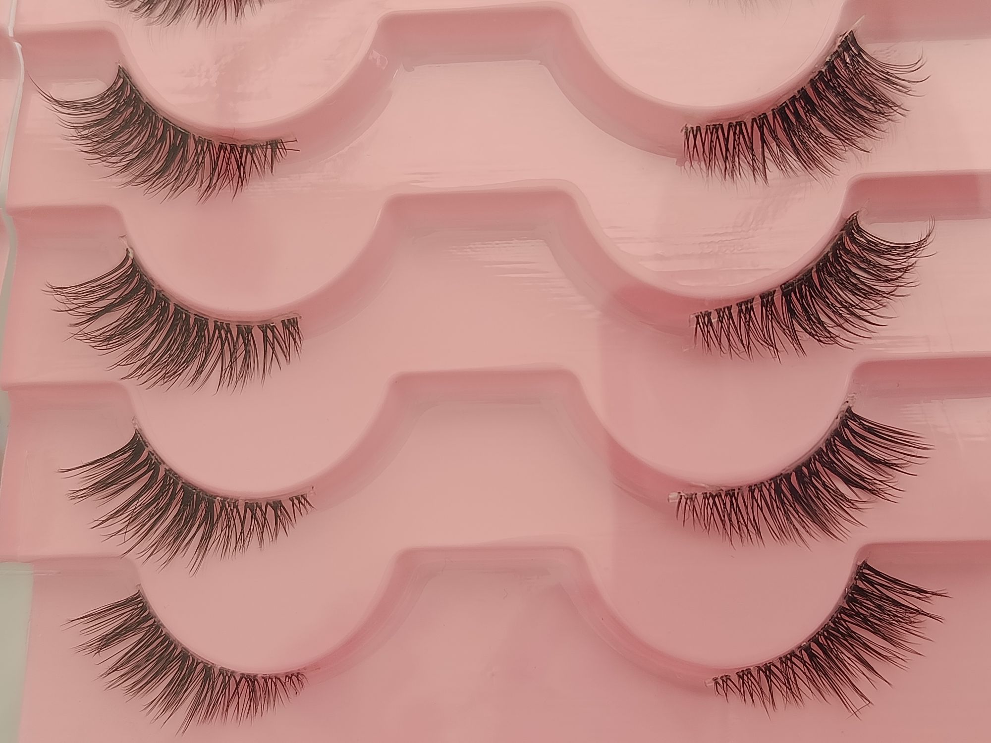 Natural Half-Piece Cat Eye Transparent Band False Eyelashes, Fluffy Lightweight 3D Faux Mink False Eyelash Set, Soft Striplash - Suitable For Cosplay False Eyelashes, Lashes, Fake Eyelashes