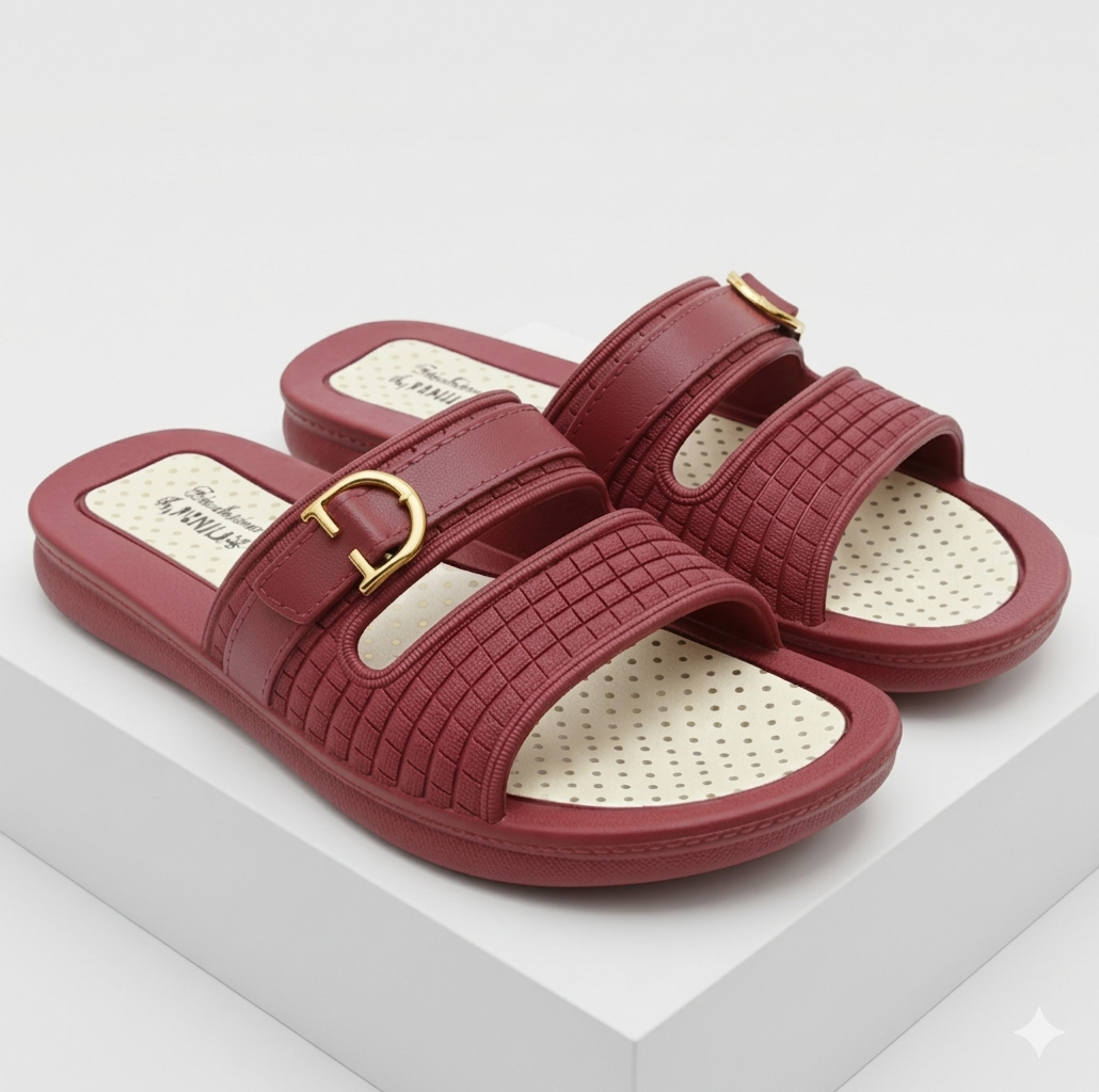 DELUXE Women Slides & Flip Flops Summer Rubber Chappal & Flip Flops for Her
