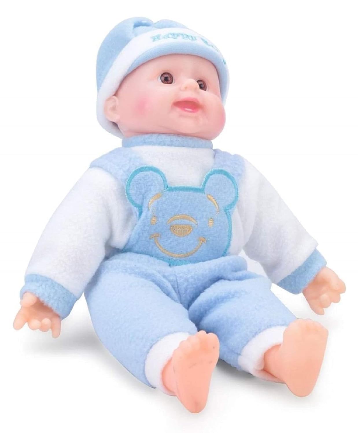 Cute Baby Boy Doll – Soft Plush Teddy Toy with Touch Sensor, Talking & Musical Features for Kids, Boys & Girls  Interactive Playtime Companion (Colour as per Stock)