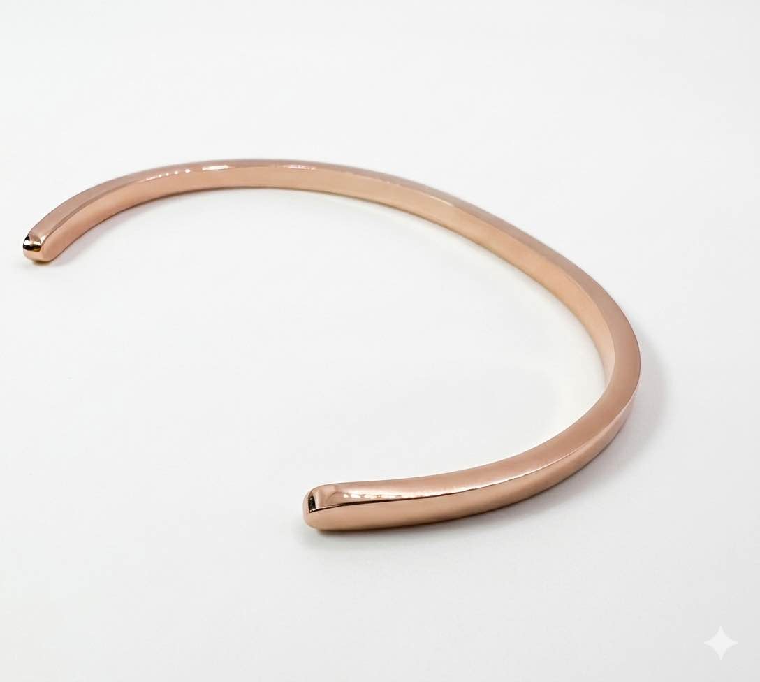 Minimal Pure Copper Cuff Bracelet (unisex)