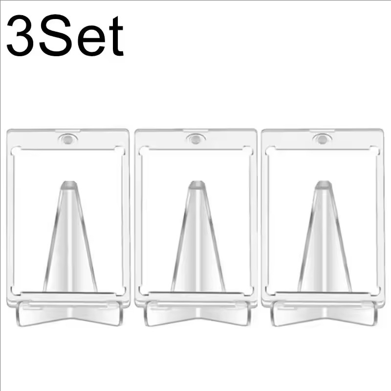 Magnetic Card Holder Support Set Protectors Hard Plastic Sleeves Trading Display Case For Pokemon Baseball Sports