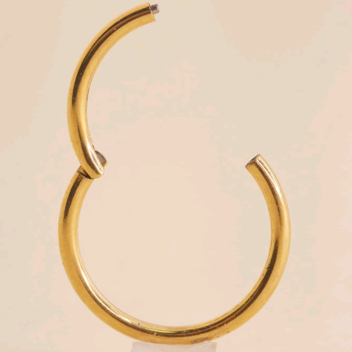 1 Pc Stainless Steel Hypoallergenic Seamless Nose Ring For Women Or Girls, Delicate Cartilage Hoop, Tiny Spiral Hoop, Gold Hoop, Set Minimalist, Conch Hoop For Men, Mini Piercing Hoop Jewelry Everyday, Suitable For Everyday Wear