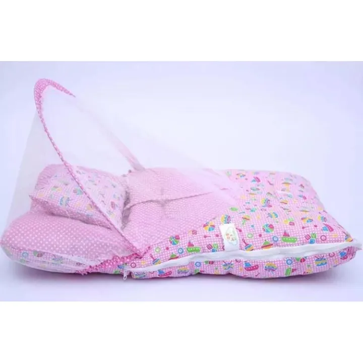 Baby Sleeping bag with Mosquito Net Printed with Pillow fine quality filling for newborn infant Baby crib for new born baby by sk products