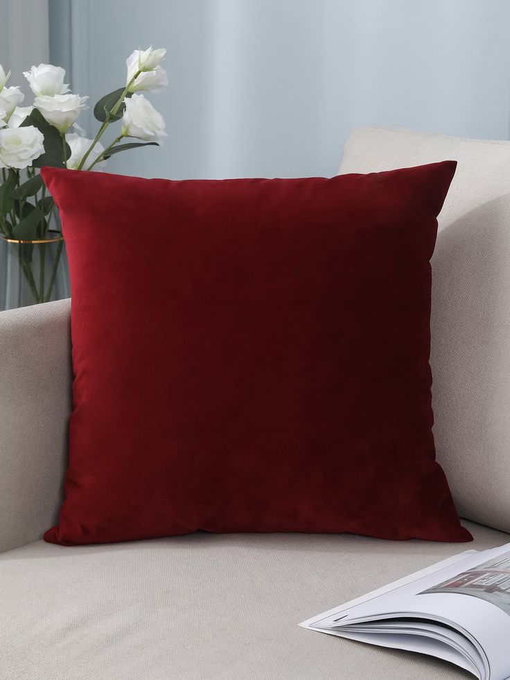 Plain Velvet Cushion Covers By Ayat Bedding