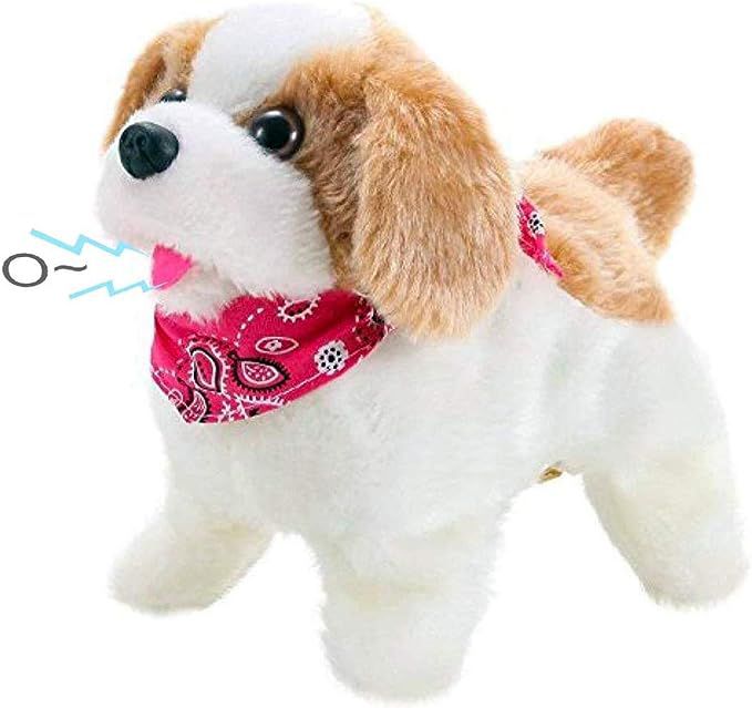 Flip Over Puppy - Battery Operated Mechanical Jumping Little Pet Dog - Flipping Toy That Somersaults, Walks, Sits, Barks for Toddlers & Kids