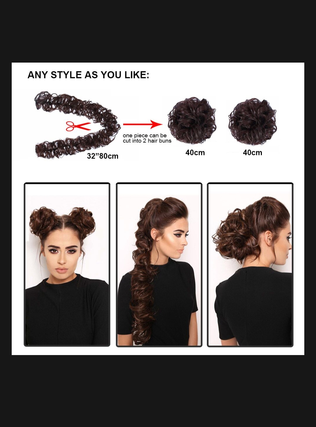 SYNTHETIC HAIR MESSY LARI EXTENSION FOR WOMEN'S HAIR ACCESSORIES