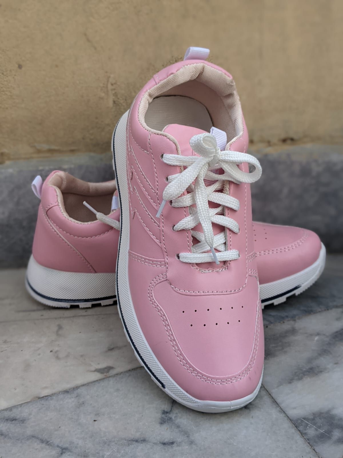 pink heart glitter sparkles sneakers shoes high sole comfortable