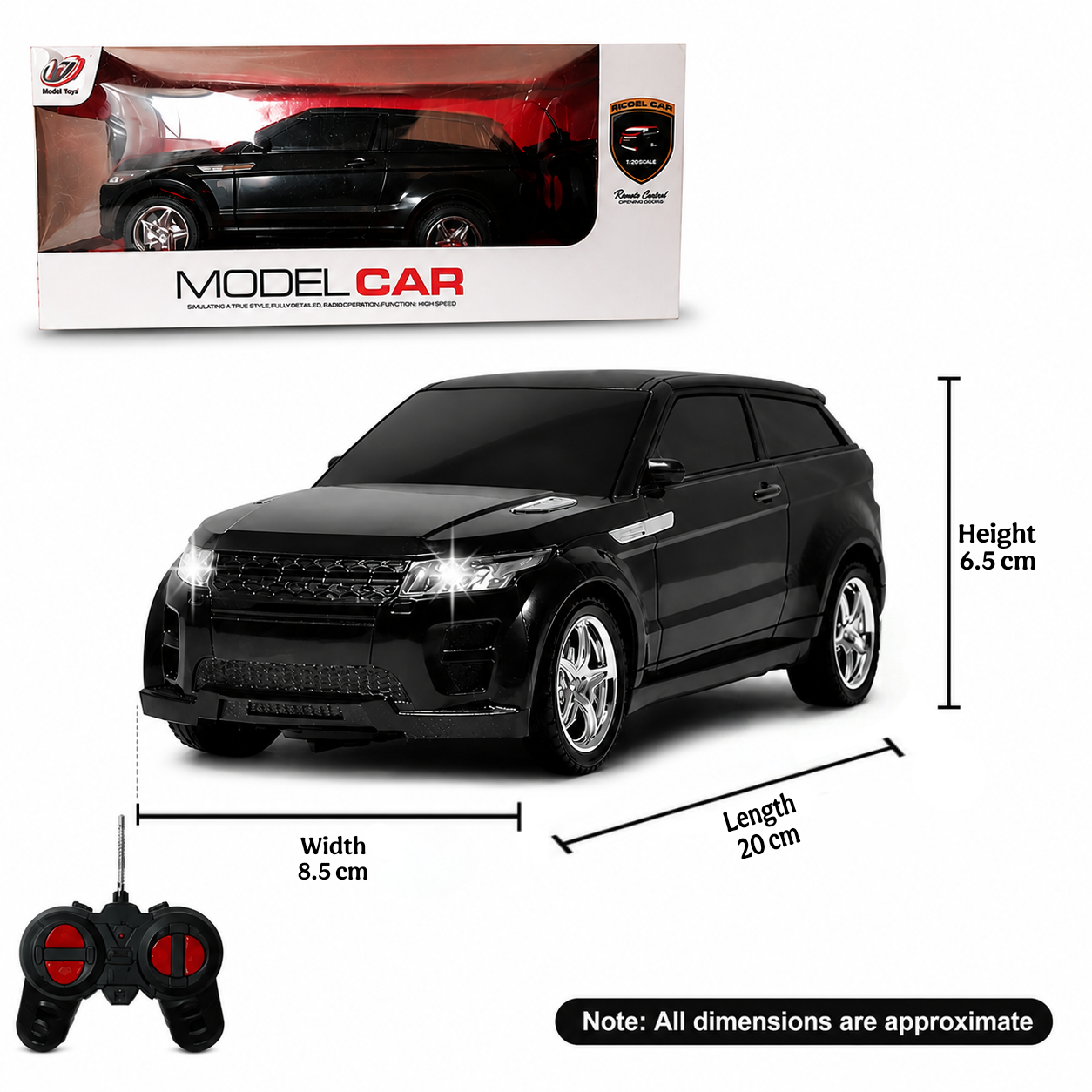 Famous Prado Remote Control Car RC Sport Racing Model With Head Lights Car With Head Toys For Boy
