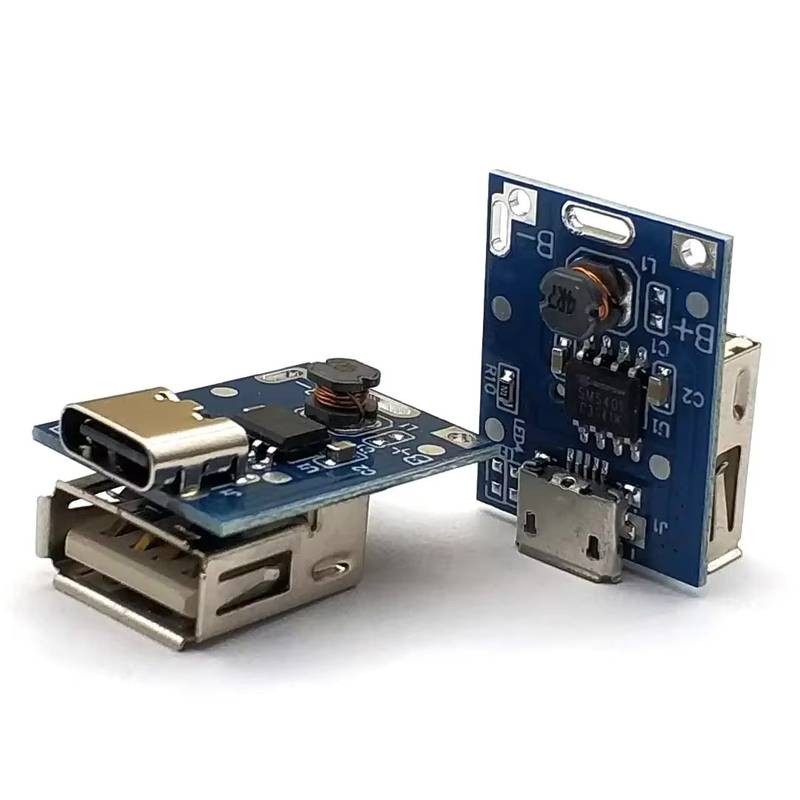5v power bank mudule singal usb port output ( charging jack option/ micro /type c
