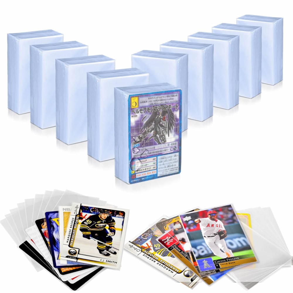 200 Pack Penny Card Sleeves Transparent Trading Collect Protector Sleeve Holder For Football Yugioh Baseball Sports Game Card