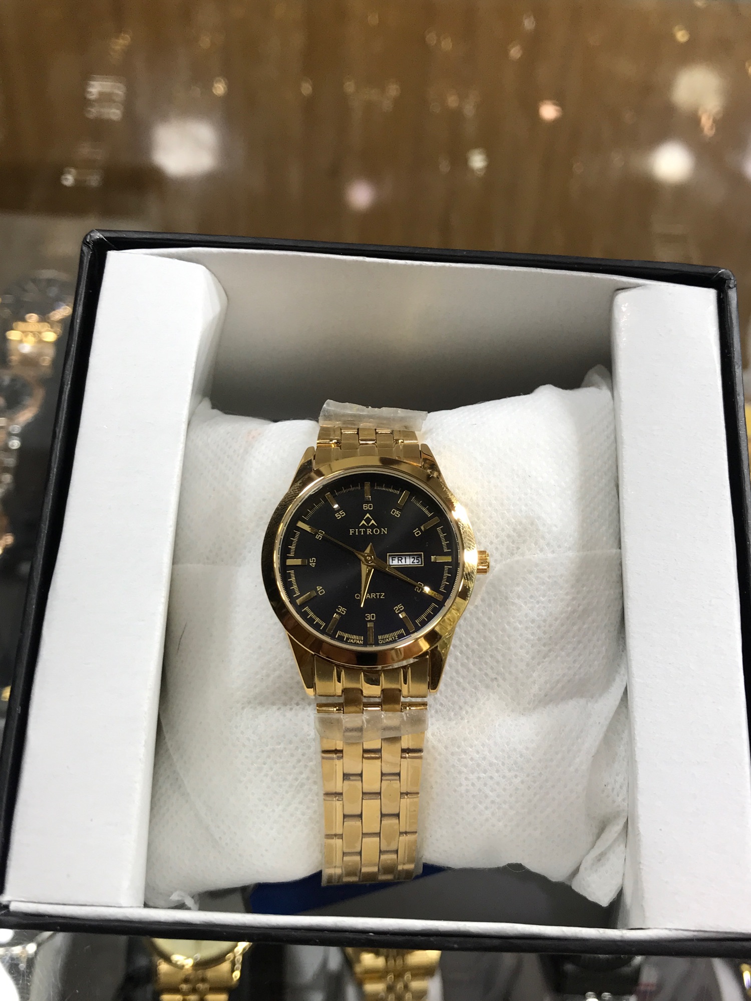 fitron watch gold