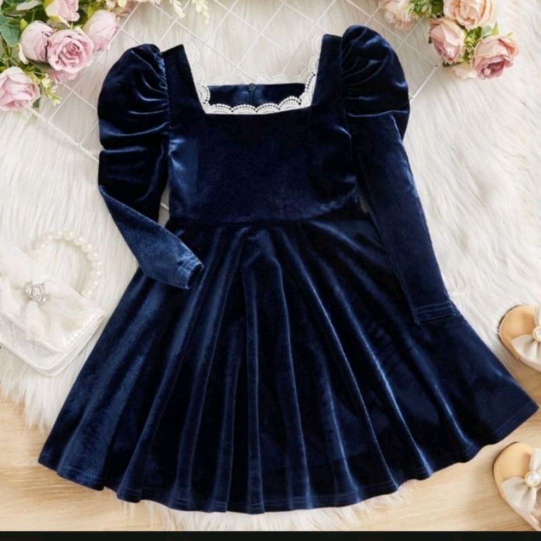 new velvet frock for girls