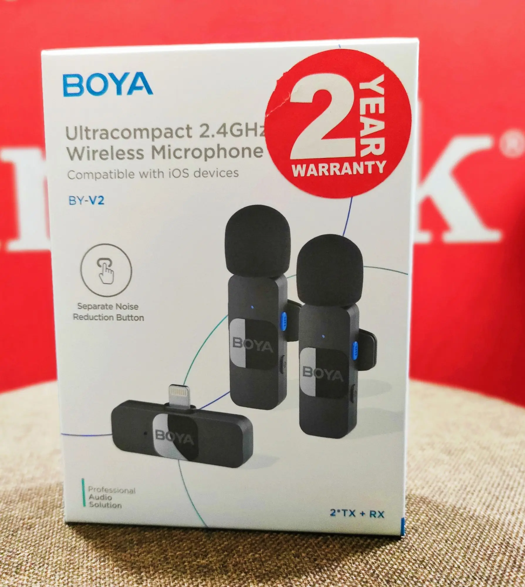 Boya By-V2 Wireless Dual microphone for, iphone