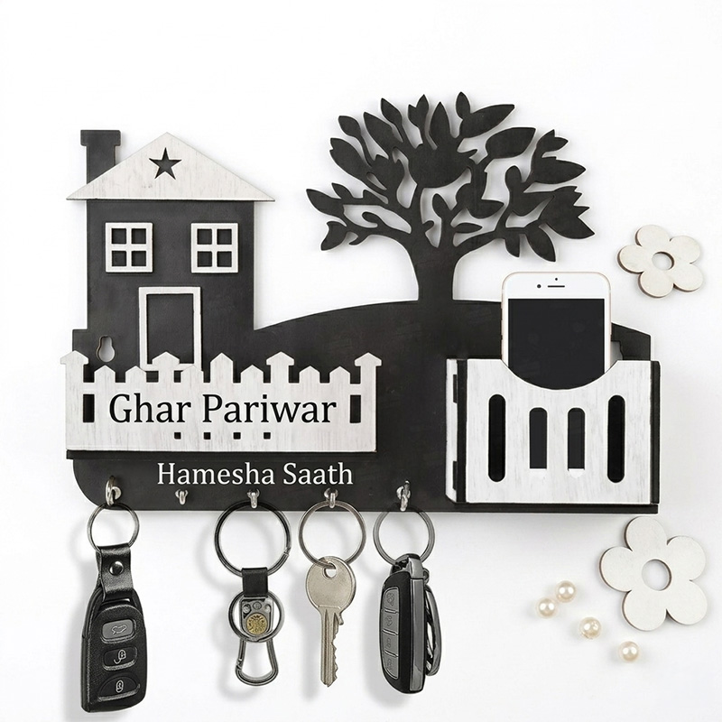 Wooden Home Tree Mobile And Keys Holder Key Holder Wall Key Holder For Wall Key Holder Wall Hanger Key