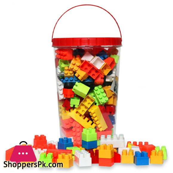 Jumbo Building Blocks for Kids, Big Size Construction Blocks with Wheels, Educational Creative Building Bricks Toy, Interlocking DIY Building Blocks Set for Boys & Girls, STEM Learning & Sensory Play Toy