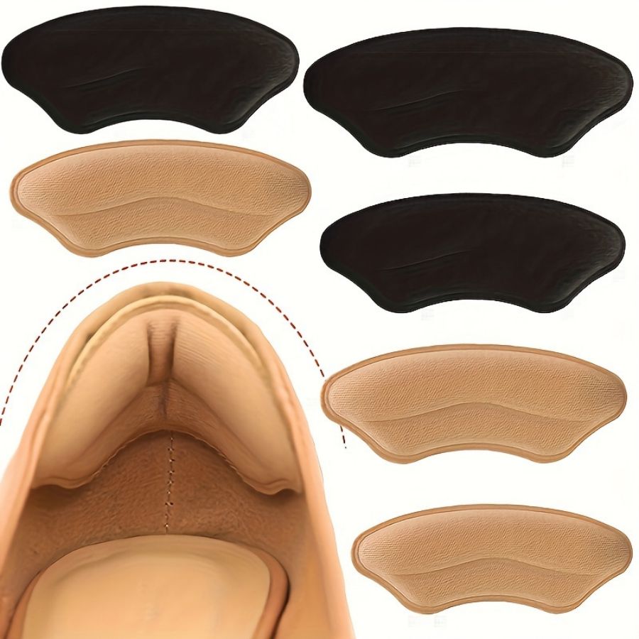 2 Pack Self-Adhesive Heel Pads for Shoes Shoe Inserts Heel Protectors Improve Fit Comfort Prevent Slippage for Big Shoes