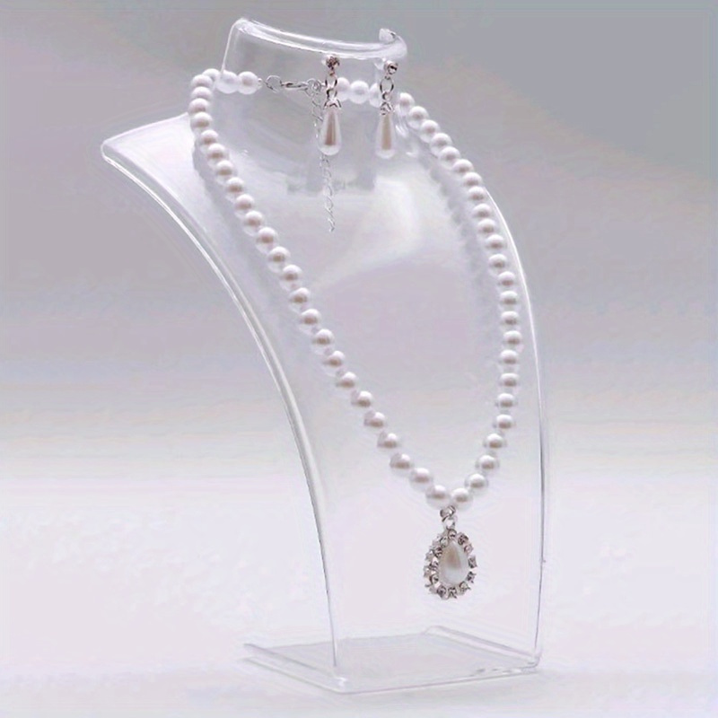 Simple Jewelry Display Stand for Necklace Pendant - Portrait Neck Jewelry Rack, Earring Storage Rack
