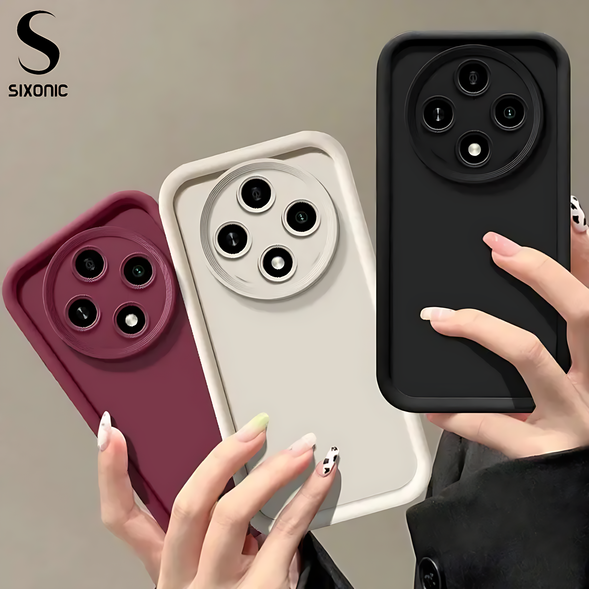 [Redmi 14C] Sixonic Candy Silicone Cover For Xiaomi Redmi 14C Shockproof Soft TPU Back Cover With Camera Lens Protection Redmi 14C Cover