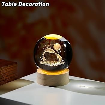 3D Crystal Ball Night Lamp