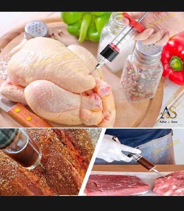 Stainless Steel Meat Marinade Injector | BBQ Flavor Seasoning Injector Needle | Meat Sauce Injector | High Quality