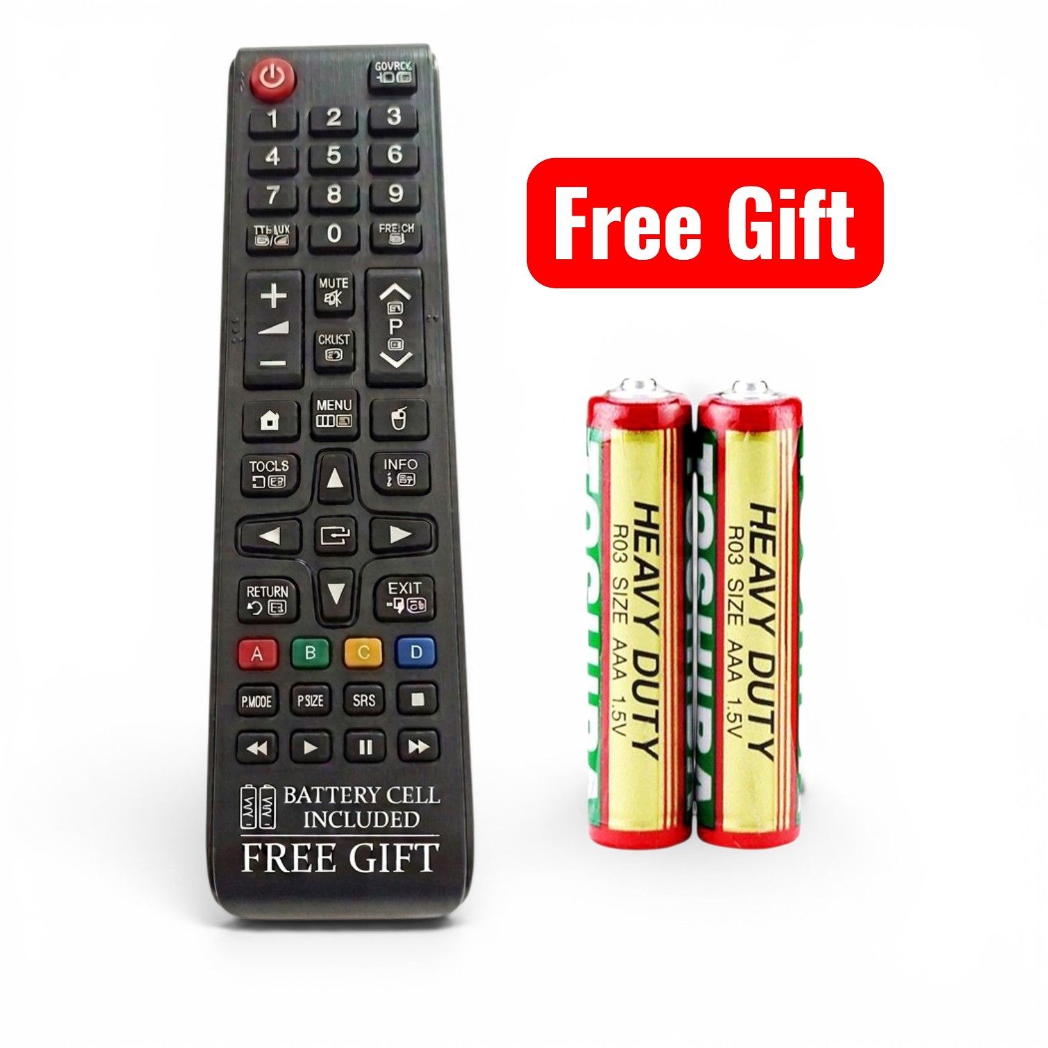 Universal Samsung Remote Control (Pack of 2, 3 & 5) For All Samsung Smart TV Models AA59-00800A RM- 1088 Replacement LED/LCD TV Controller + Free Battery Cells