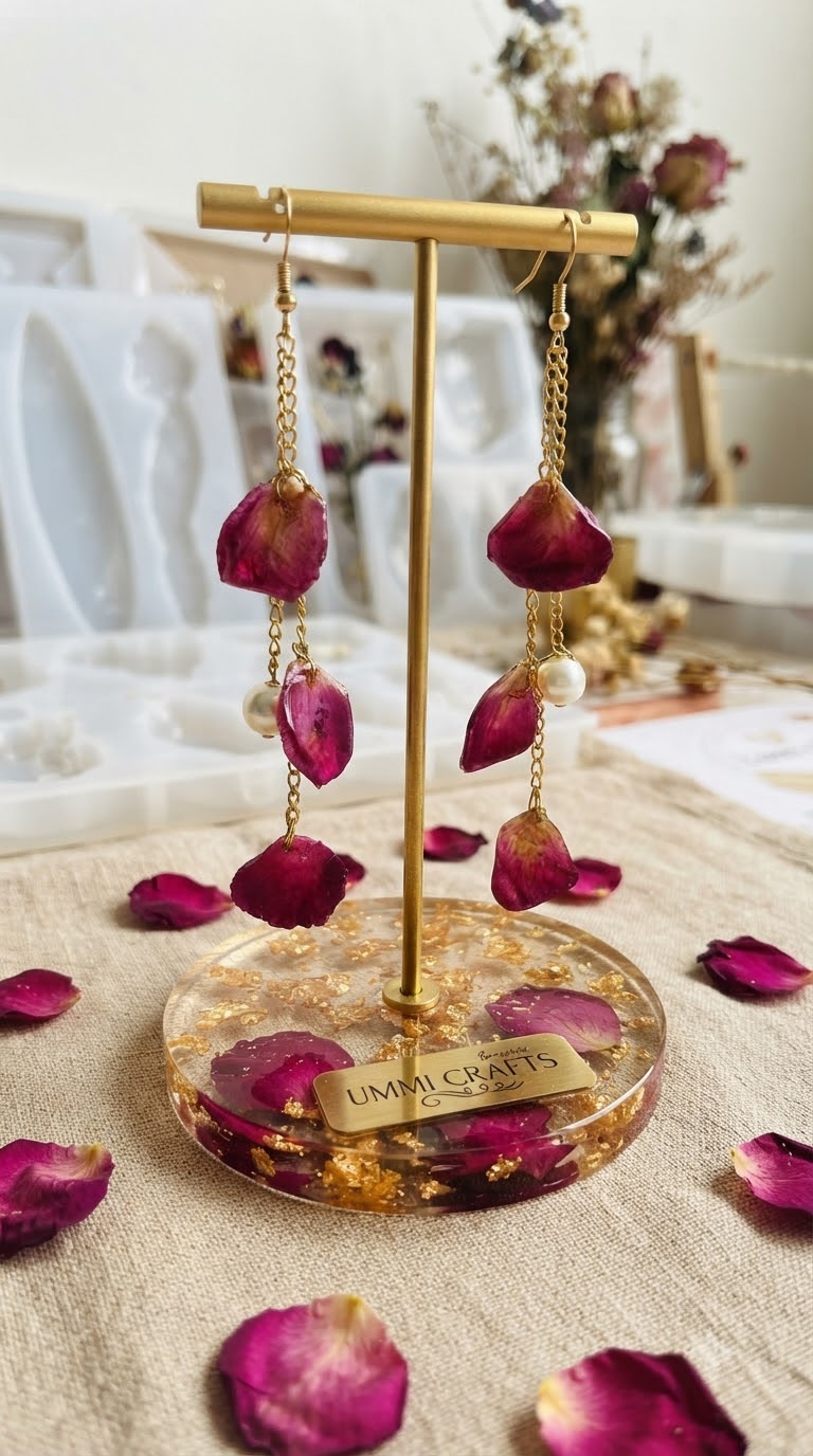 Resin Art Earrings, Jhumka Hand made with Love ❤️
UMMI CRAFTS aap ko beautiful, unique aur high-quality handmade Resin Art products available.