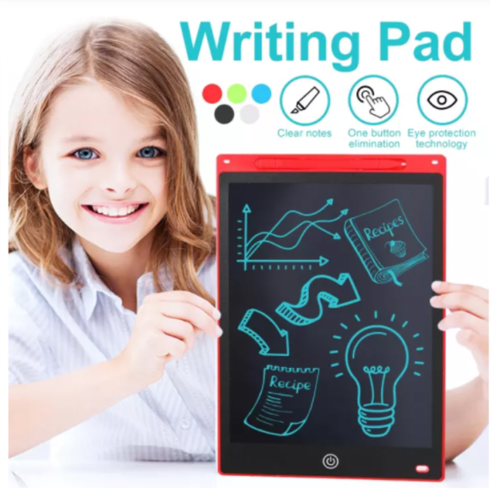 LCD Writing Tablet 8.5 Inch – Multicolor Digital Drawing Pad & Electronic Erasable Writing Board – Educational Learning Toy for Kids – Portable Digital Notepad for Writing, Doodling, Sketching & Drawing – Eco-Friendly Paperless Board
