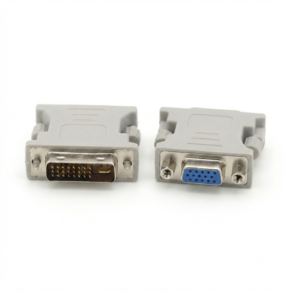 DVI to VGA Dual Link Connector Adapter Electronics Accessory For Monitor and Display Connection