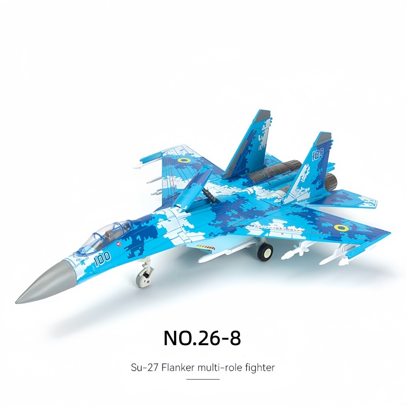1:72 Creative  Series Sukhoi Su-27 Flanker Fighter Building Blocks Multi-Role Heavy Jet Model Toys For Boys Xmas 