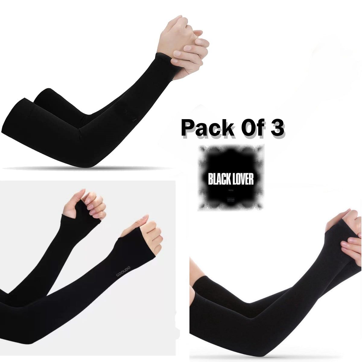 UV Protection Cooling Arm Sleeves For Men And Women Summer Compression Sports Arm Warmers With Thumb Hole Cycling