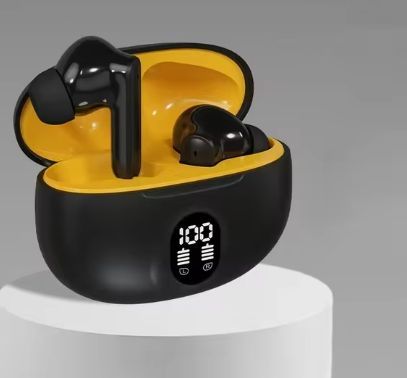 M10/M19/M25/X55/895B/M90/Air 31 TWS Wireless Bluetooth Earbuds - ENC Noise Cancellation, LED Display, Touch Control, Gaming Mode, Waterproof Headphones with Charging Case Compatible for Android & All Devices