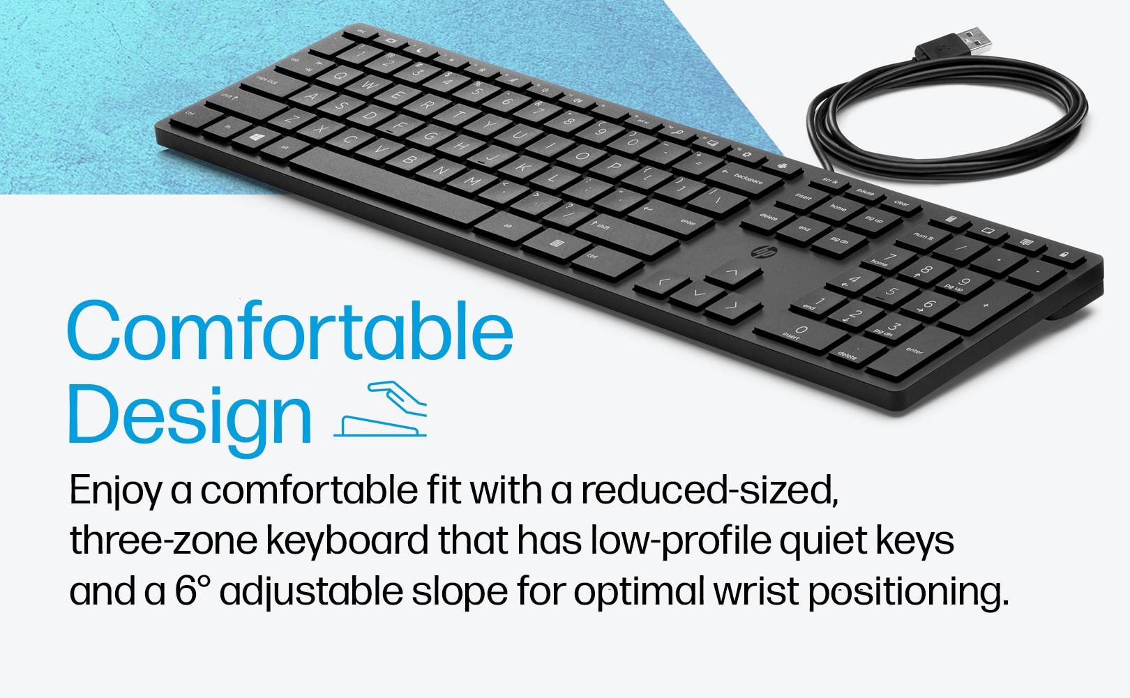 Keyboard (wired) for pc & laptop 100% orignal HP USB Slim Business Keyboard