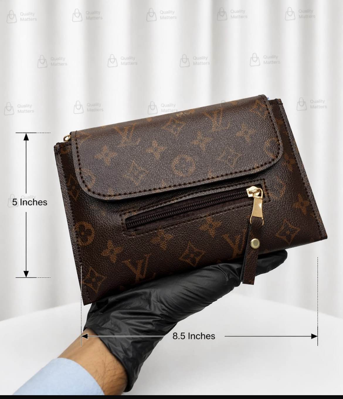 Ladies Luxury Hand Wallet For Women & Girls | 3 Zipper Crossbody Wallet Bag | Stylish Hand Carry Purse | Premium Quality Mobile & Cash Wallet