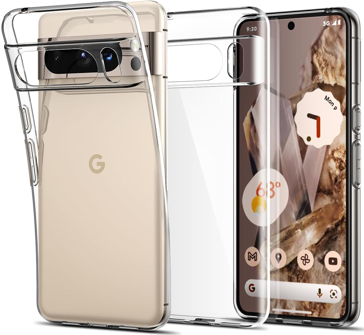 Google Pixel All Models 10 pro xl/9 pro xl/9 pro/9/8 pro/8/7 pro/7/6 pro/6 High Quality Tpu Transparent 1.5 mm case/Back Cover